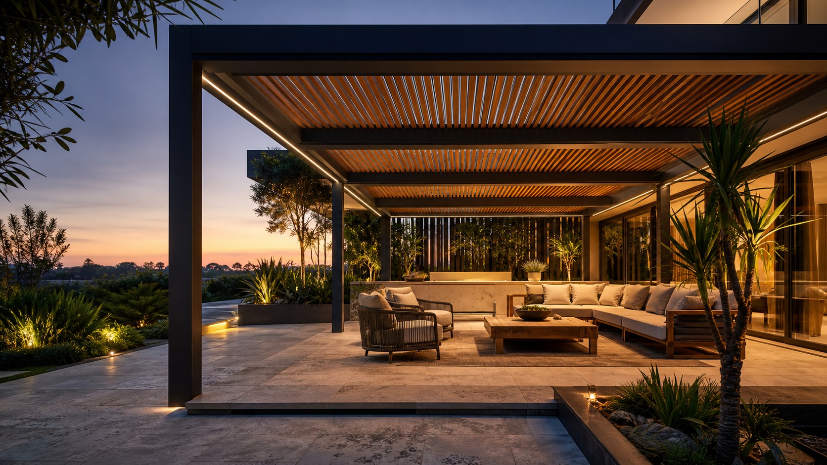 Refined outdoor living structures