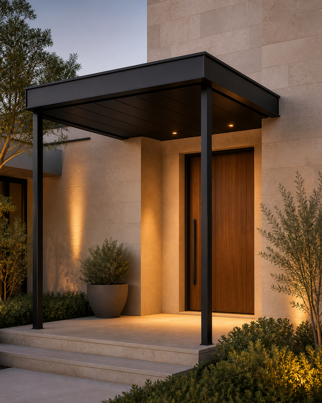 Floating Metal Canopy