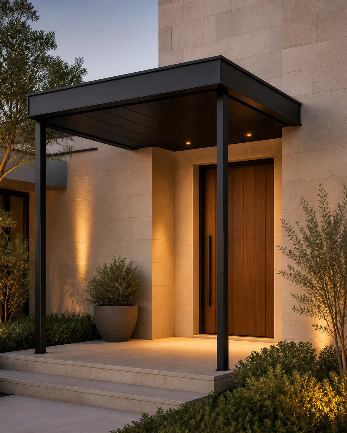 Floating Metal Canopy