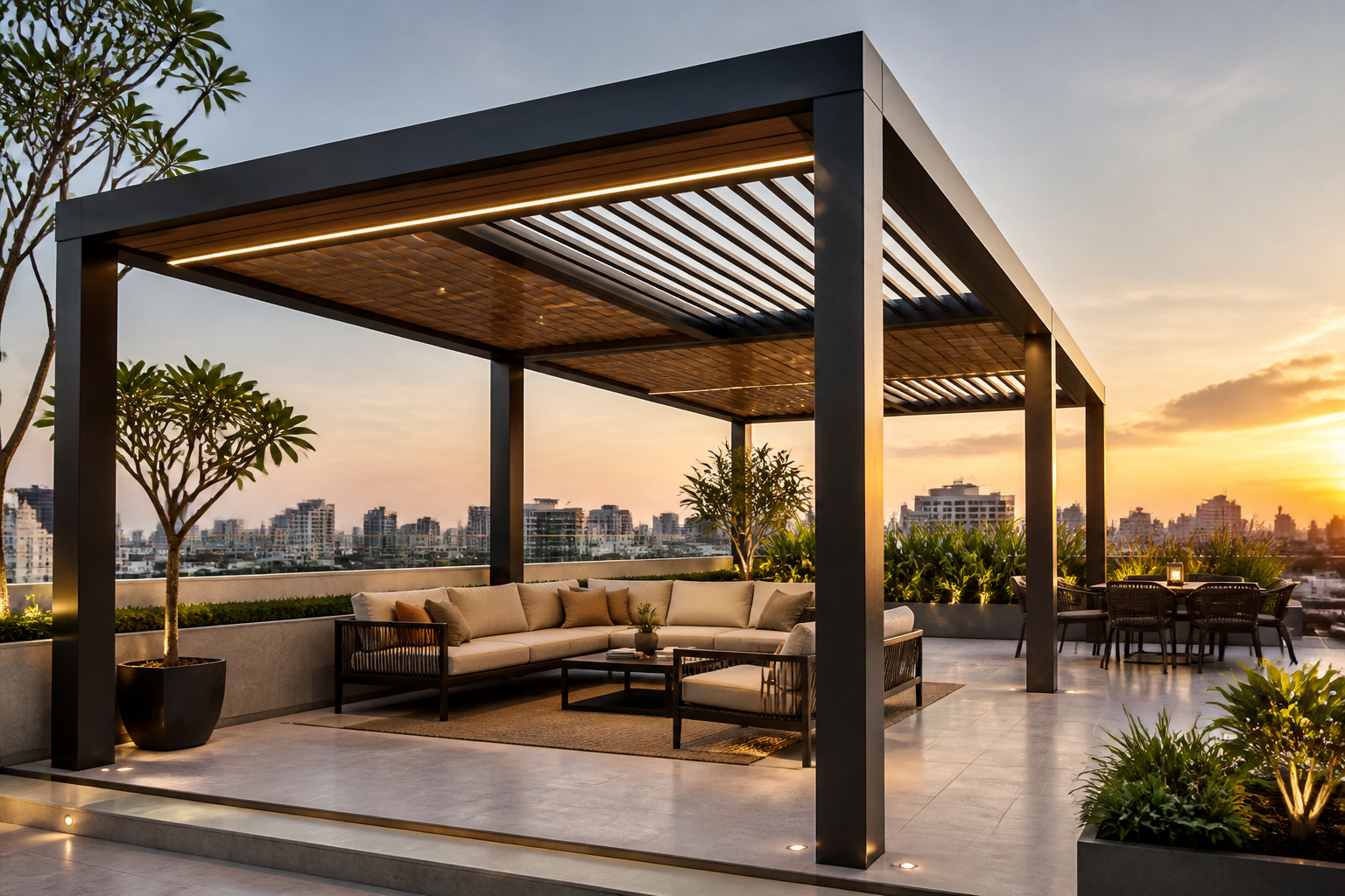 Best Pergola Designs for Rooftop Spaces