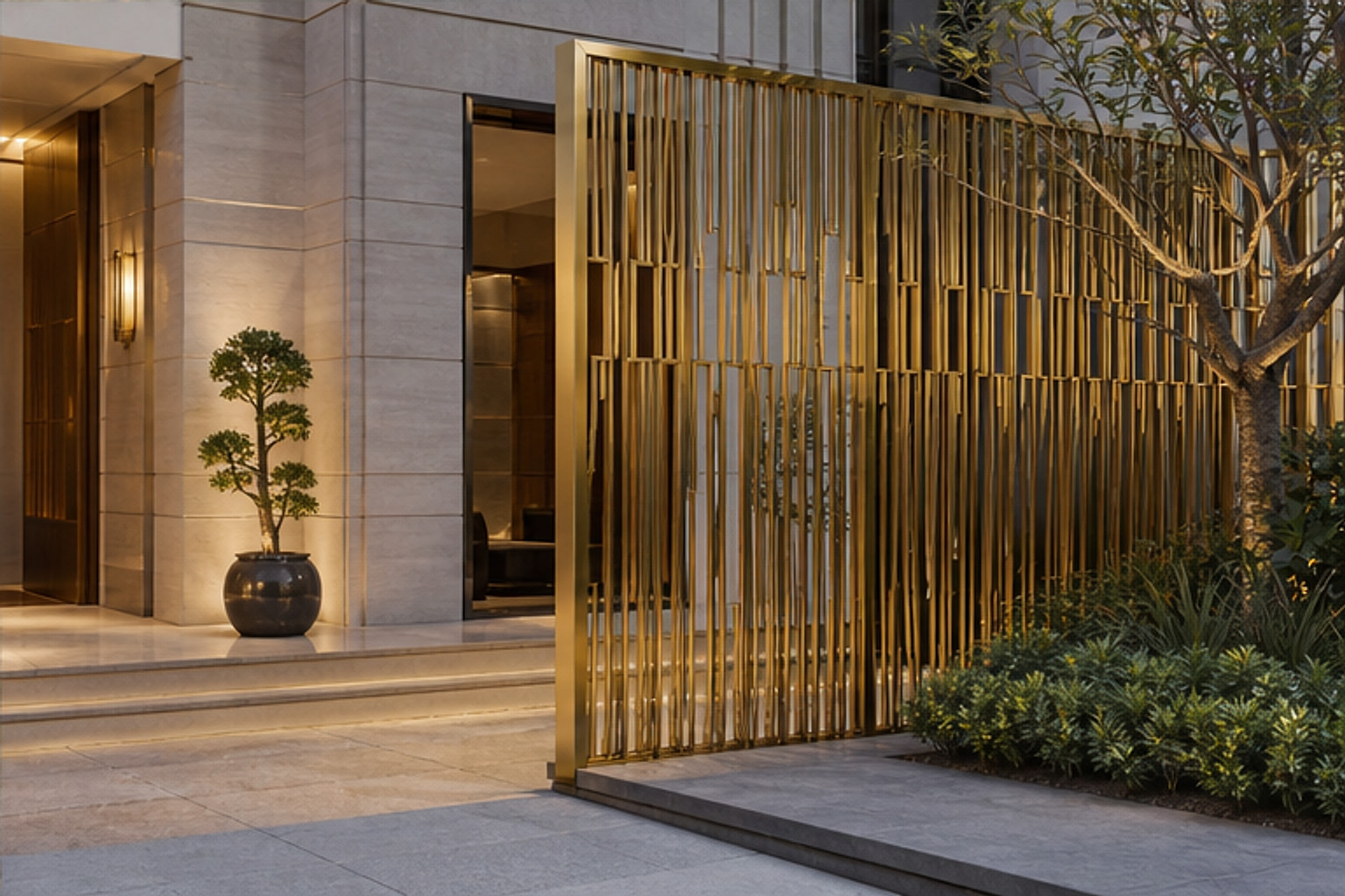 Polished Brass-Finish Divider