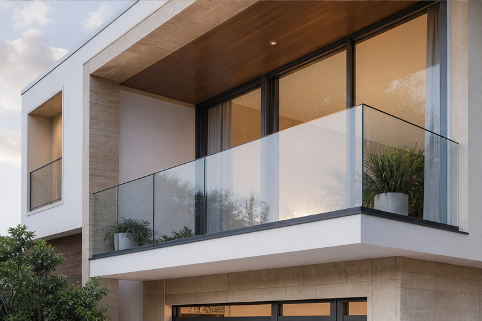 Frameless Glass Shield