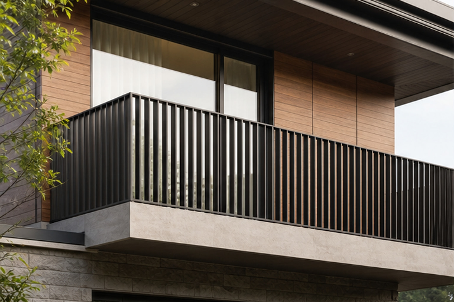 Minimalist Slat Guard exterior design