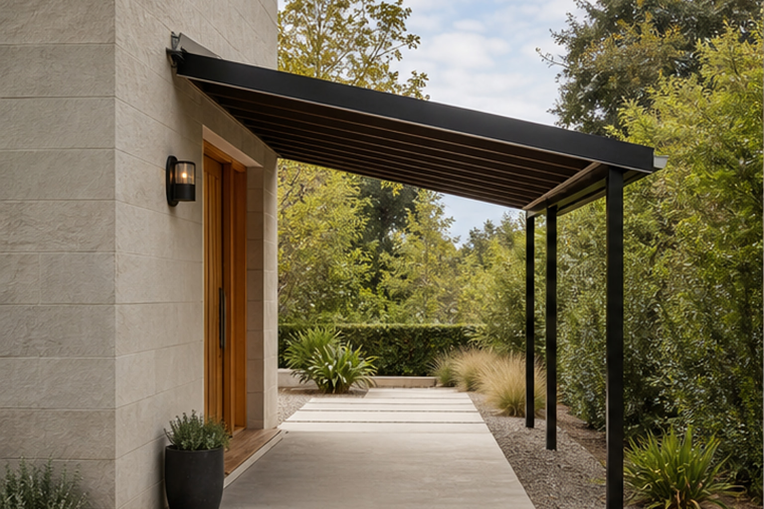 Minimalist Lean-to Canopy