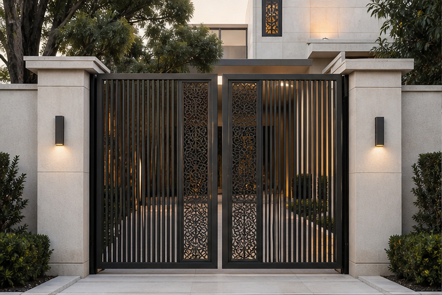 Double Panel Symmetrical Gate