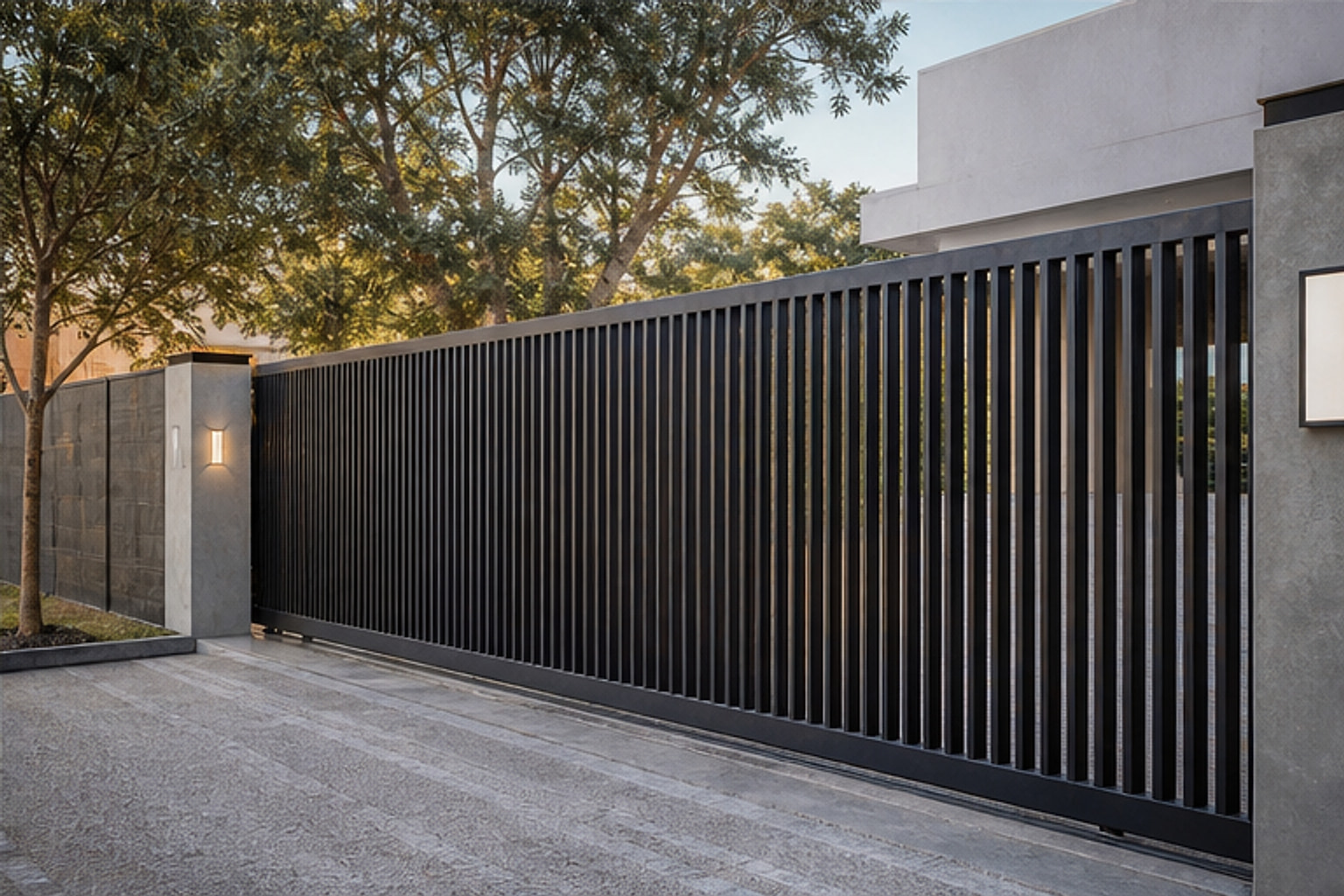Secure Perimeter Slat Gate