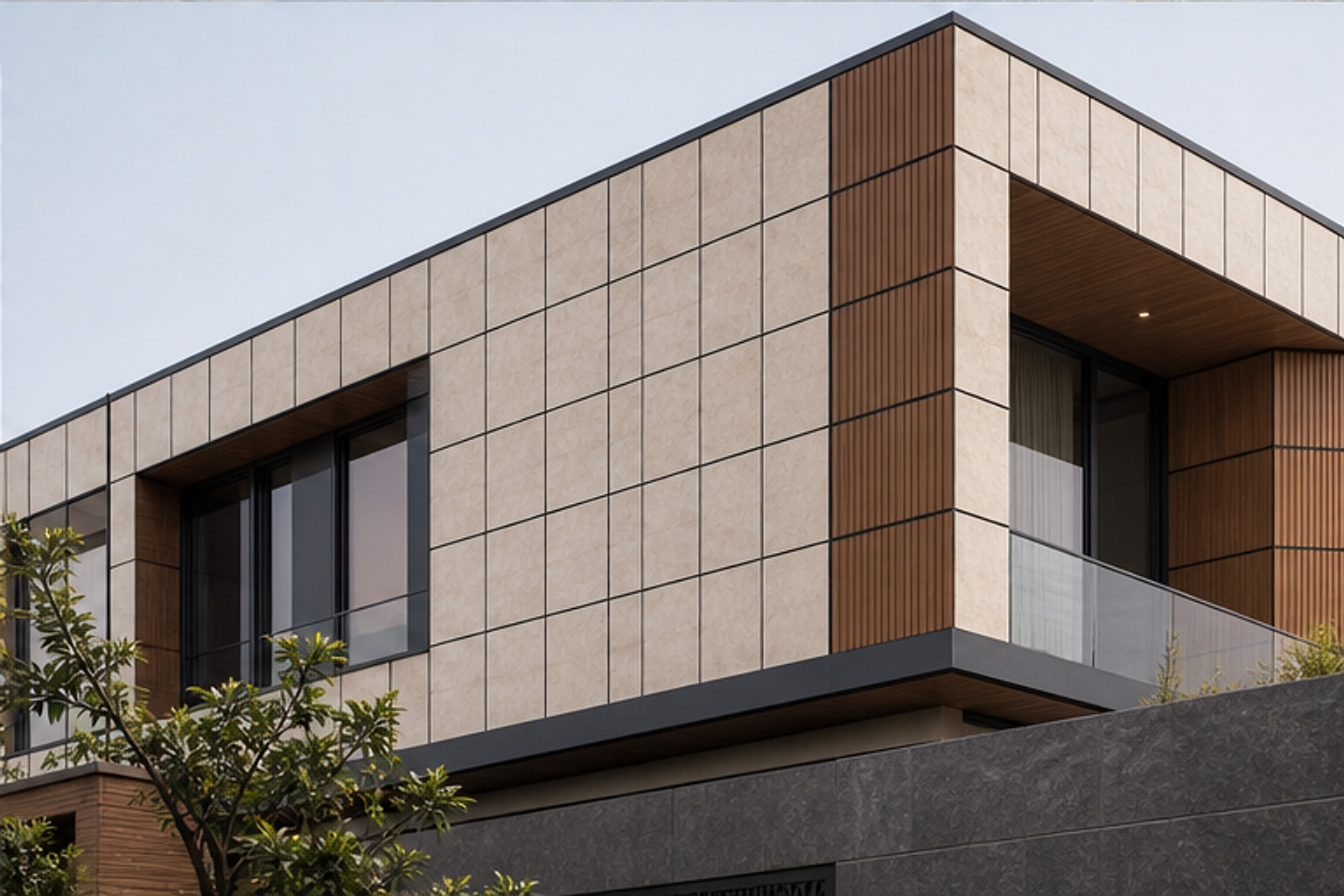 Villa Grid Cladding Panel