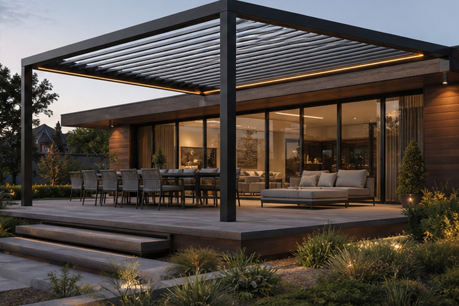 Louvered Shading Deck