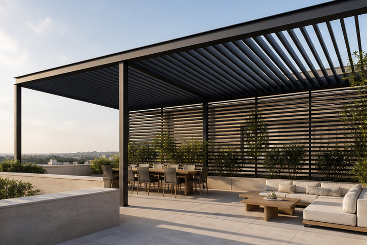 Terrace Horizontal Pergola