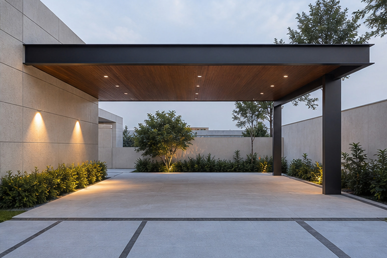 Driveway Cantilever Roof