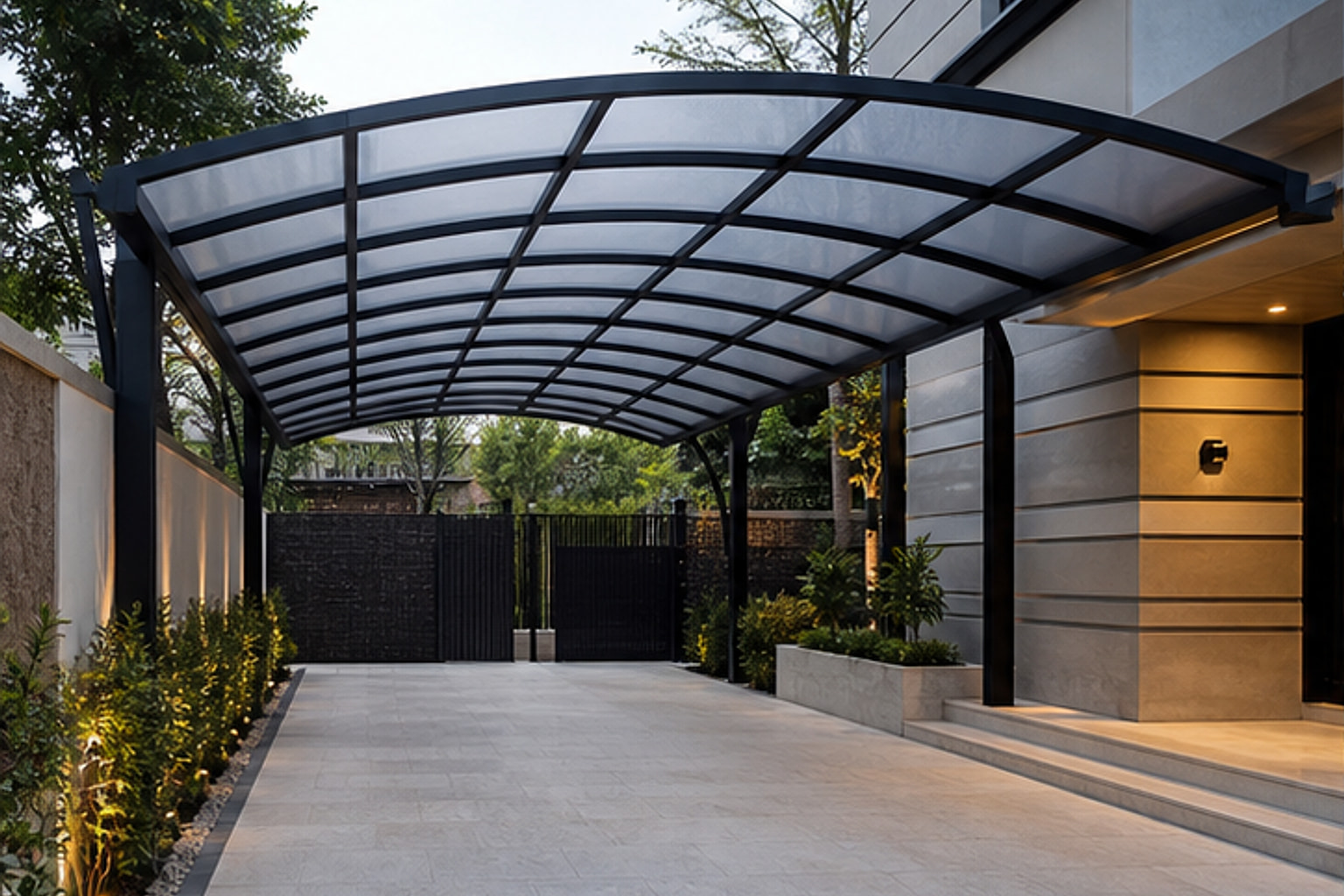 Polycarbonate Driveway Shed