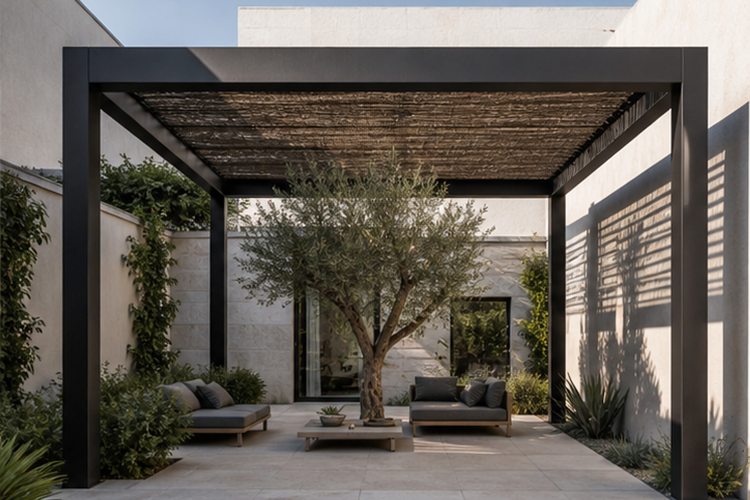 Courtyard Cubic Shade Frame