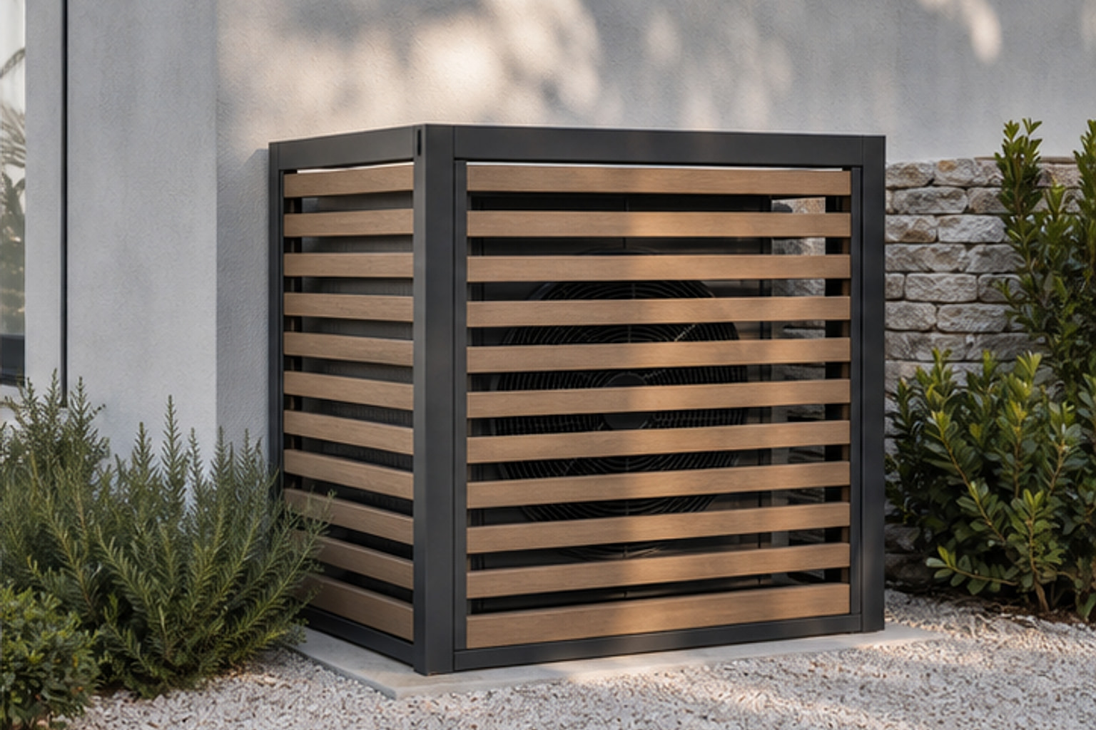 AC Compressor Slatted Hood