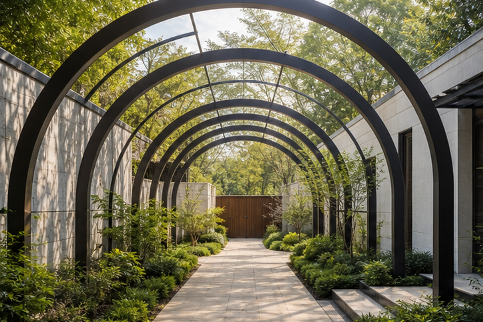 Curved Arch Garden Canopy