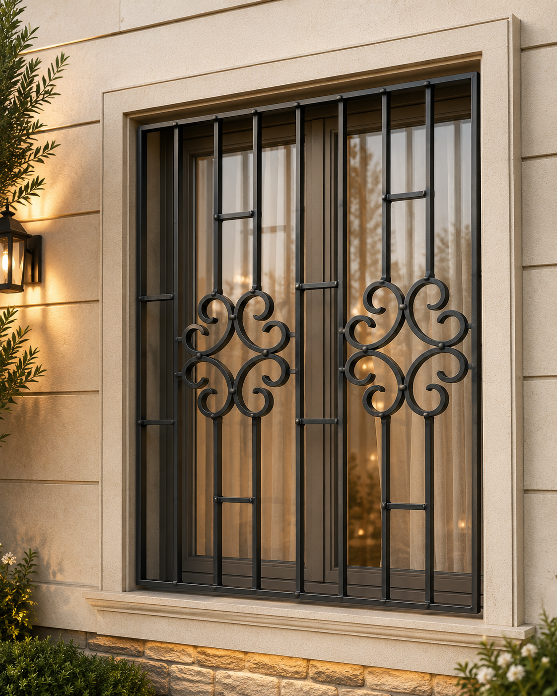 Premium Ornamental Steel Window Grill Design