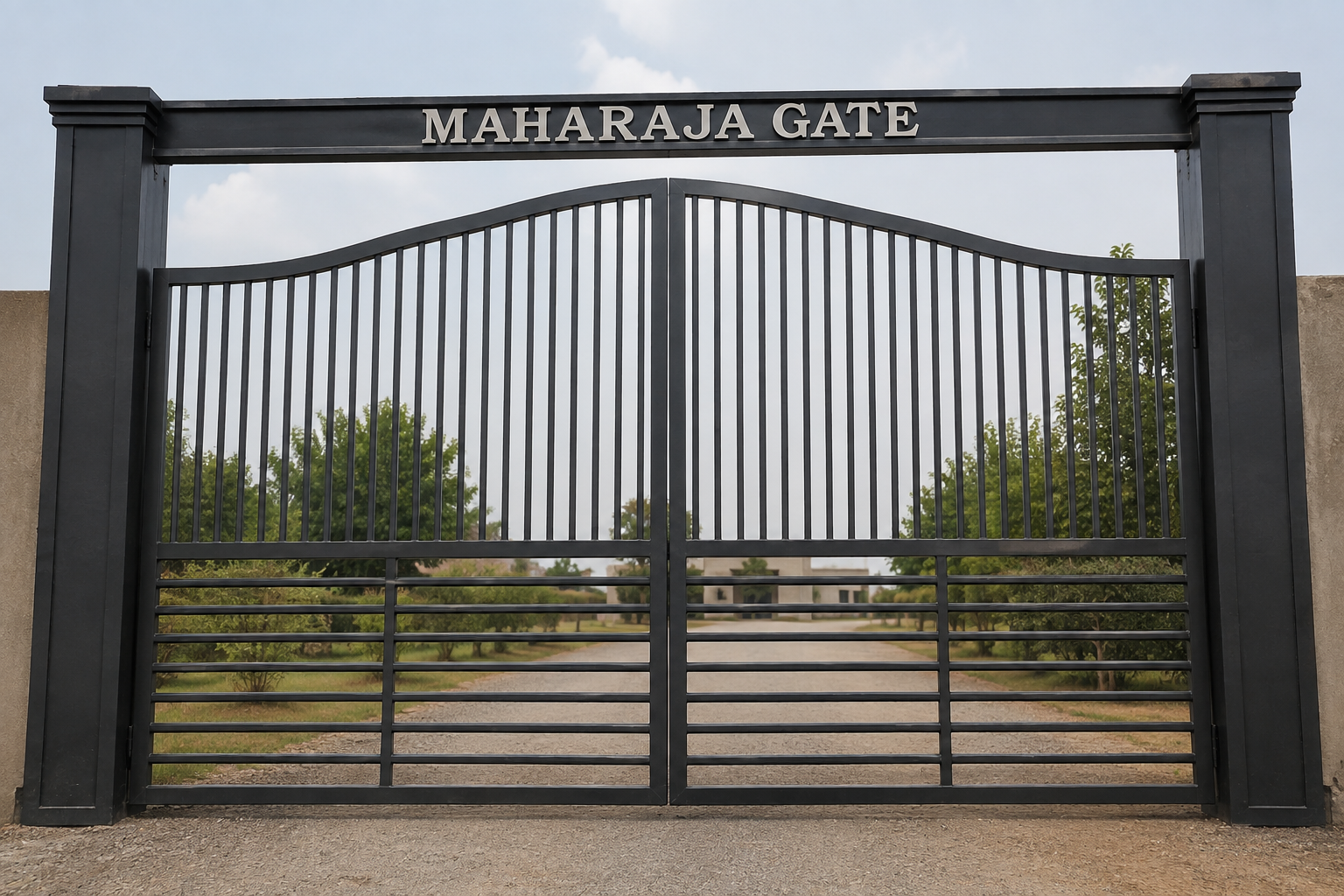 Image Title: Maharaja Gate – Strength Meets Royal Elegance