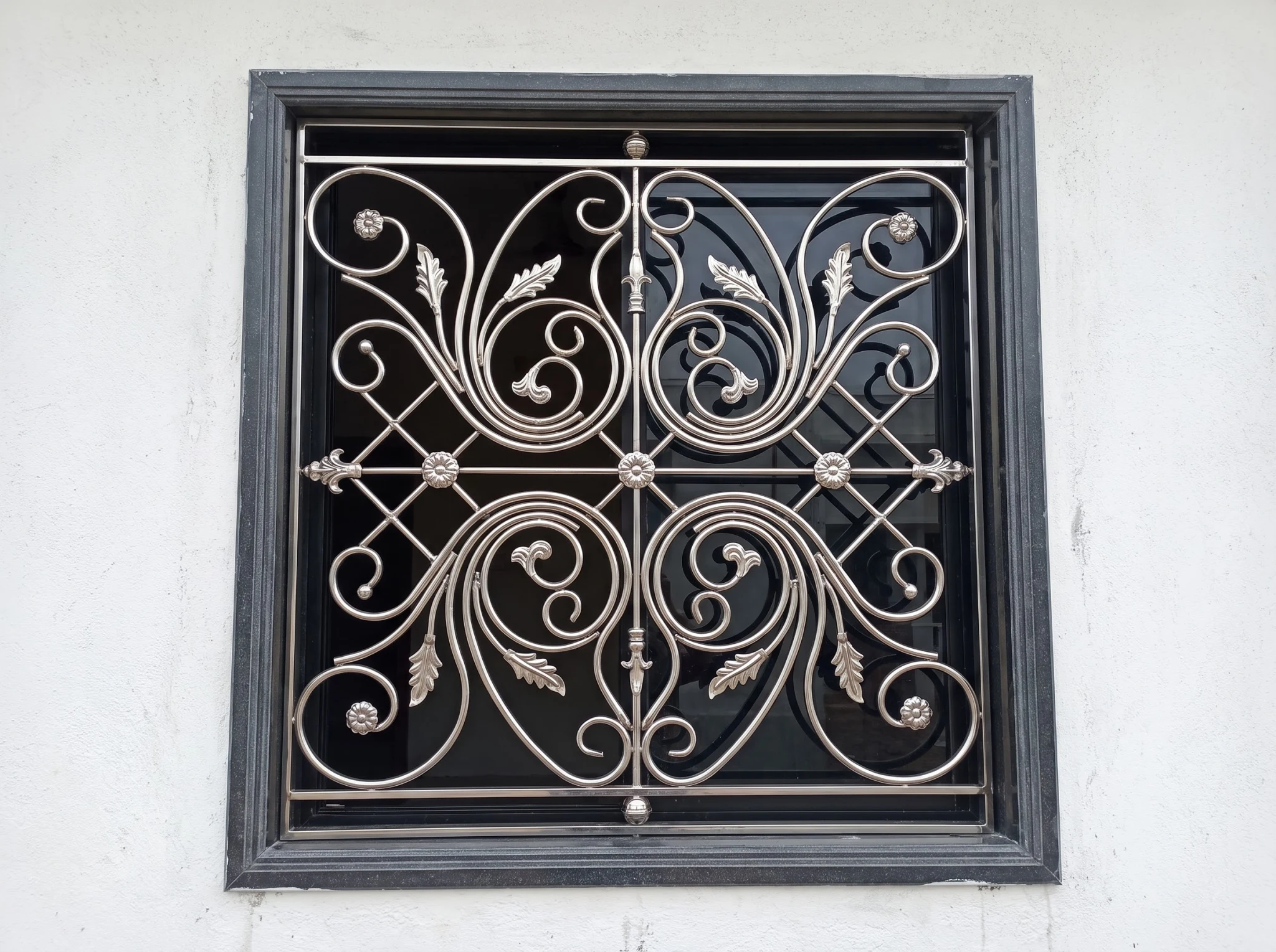 Premium Ornamental Stainless Steel Window Grill Design